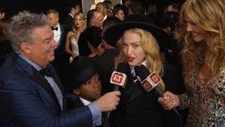 Grammys: Madonna's Son Makes Red Carpet Debut!