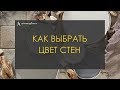 Как выбрать цвет стен?