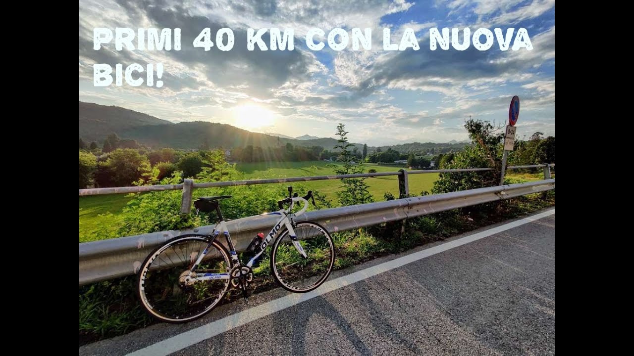 Primo test per la mia nuova bici da corsa OLMO ZEROCINQUE! 40 km e che  tramonto! - YouTube