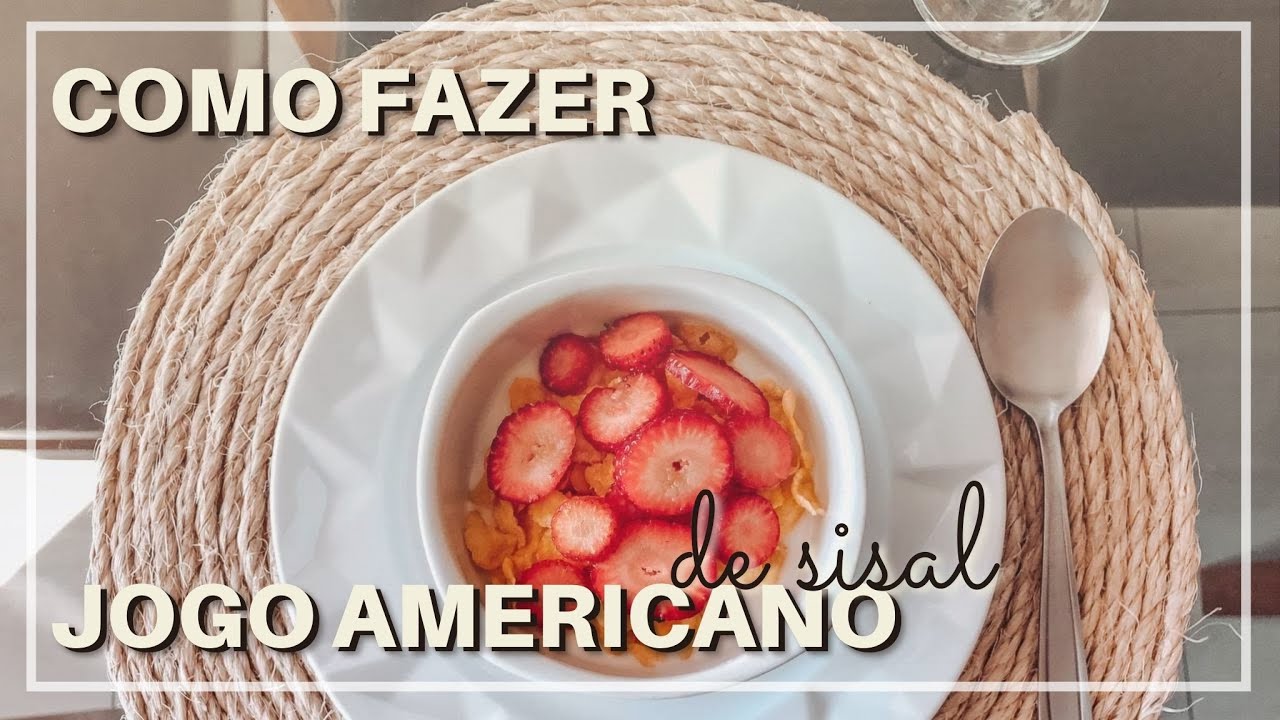 DIY | JOGO AMERICANO em 3 MINUTOS!