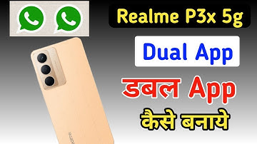 Realme p3x 5g app settings / Realme p3x app clone setting / How To Create Dual App Setting In Realme
