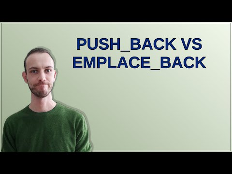 push_back vs emplace_back