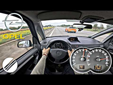 2007 OPEL MERIVA A 1.8 ECOTEC TOP SPEED DRIVE ON GERMAN AUTOBAHN 🏎