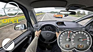 2007 OPEL MERIVA A 1.8 ECOTEC TOP SPEED DRIVE ON GERMAN AUTOBAHN 🏎