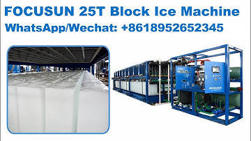 Focusun engineers show you how to operate direct block ice machine