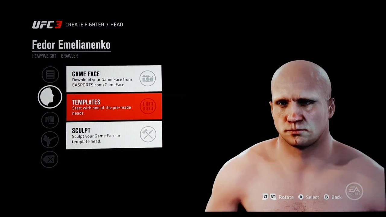 ea sports ufc 2 gameface