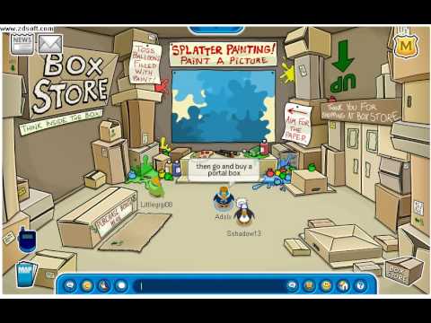 How To Get To The Box Dimension In Club Penguin Youtube