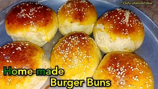 How to make Home-made Burger Buns (Bakery Style) by Ruby's Home Kitchen....