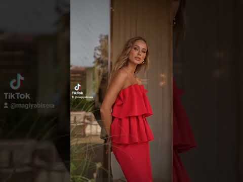 Еффектный костюм с брюками, арт.642\643 -красный, видео 1