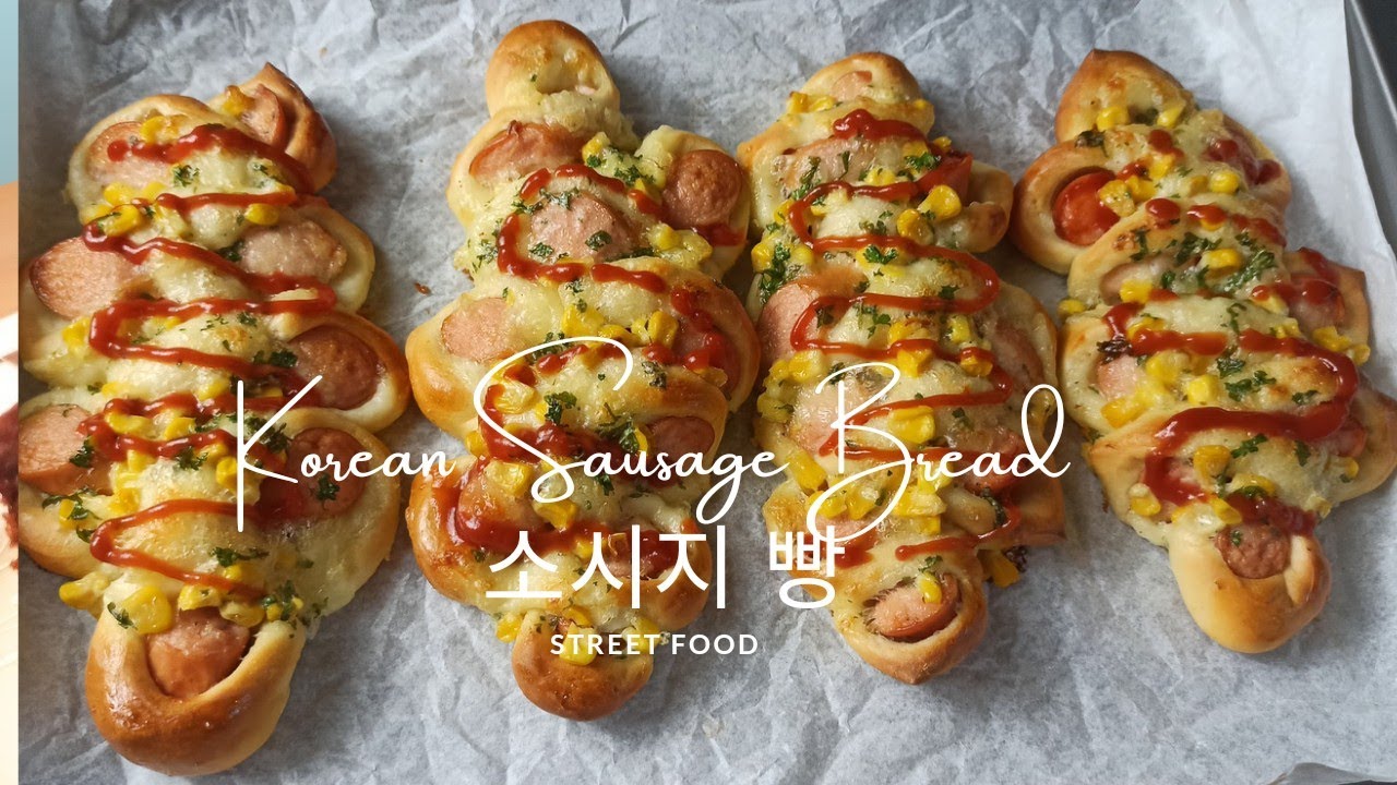 Twisty Korean Sausage Bread (Hotdog Bread)