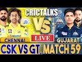 Live csk vs gt match 59  ipl live scores and commentary  chennai vs gujarat  3 overs