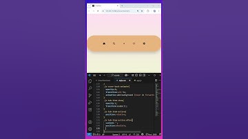 Animated Navigation Tabs #coding #shorts