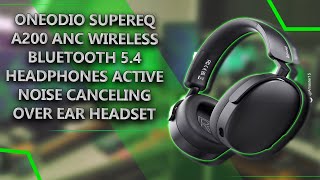SuperEQ A200 - Oneodio SuperEQ A200 Headphones Review & Unboxing - Frequency Test & Microphone Test