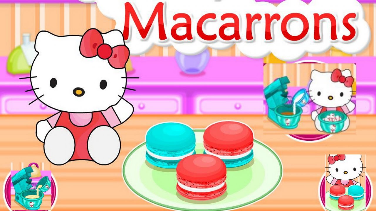  Hello  Kitty  In Cooking Tasty Macarrons Game  Episode Hello  