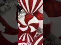 Raz Large Square or Round Metal Peppermint Candy Christmas Decoration or Ornament
