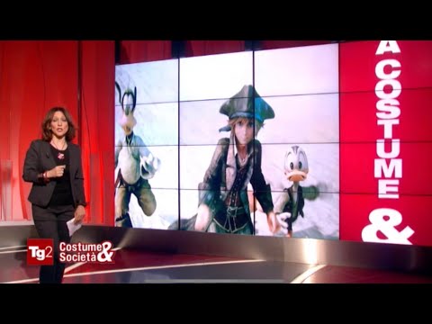 KINGDOM HEARTS 3™ IN TELEVISIONE | SERVIZIO TG2 Costume&Società