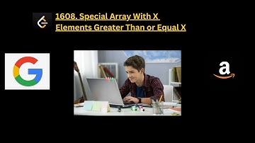 🔥1608. Special Array With X Elements Greater Than or Equal X 🔥