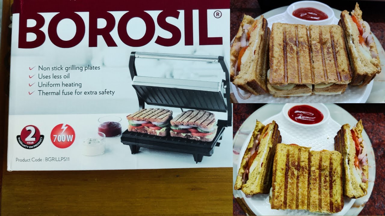 BOROSIL META PRIME GRILL SANDWICH MAKER – Poppat Jamals