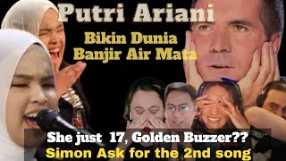 INDONESIA BANGGA‼️PUTRI ARIANI-UNBELIEVABLE GOLDEN BUZZER, AGT AUDITION 2023 REACTIONS