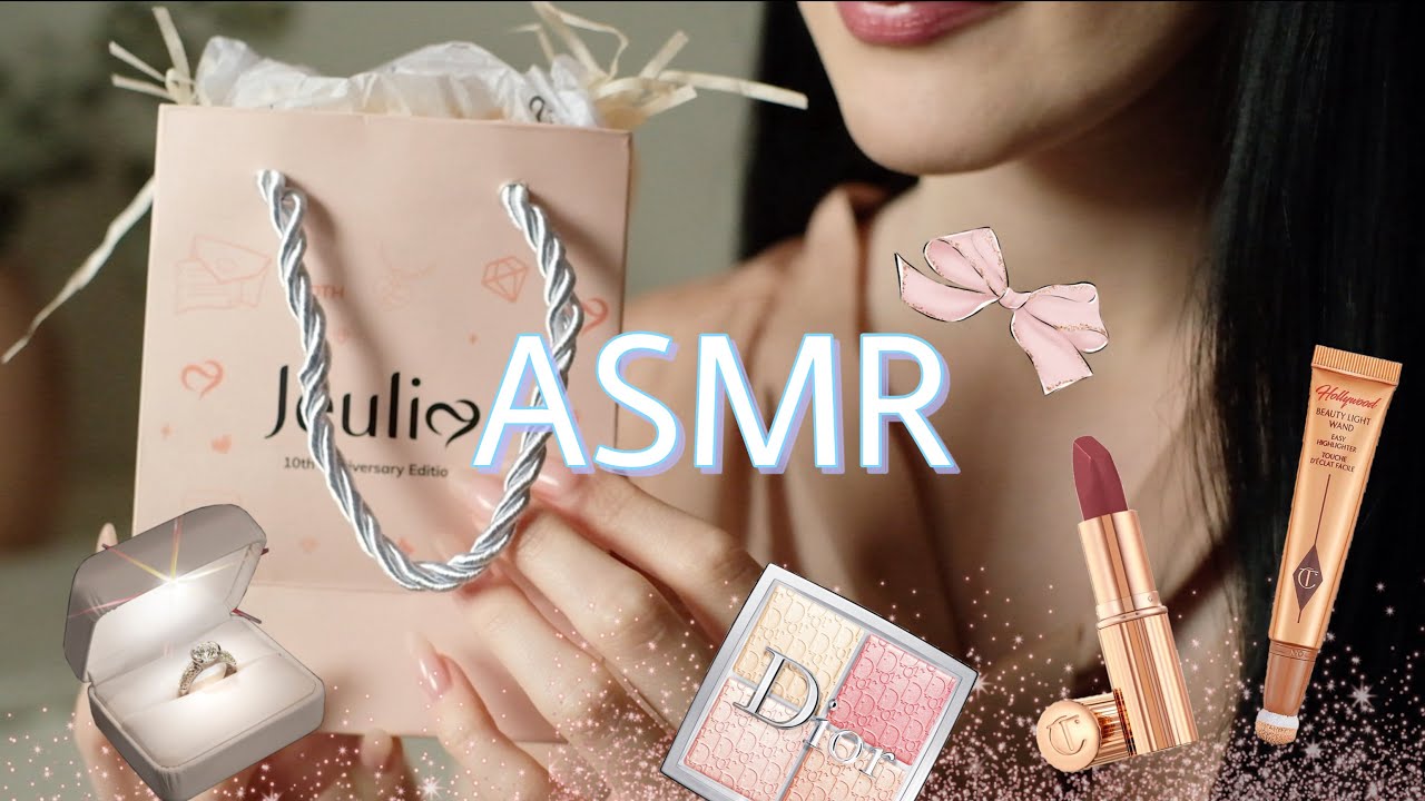 ASMR 💍 Makeup for Jeulia's 10th Birthday Party • anniversary sale • layered sounds • no talking