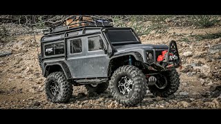 RC Traxxas TRX-4 Land Rover Defender Driving - 알씨카 랜드로버 디펜더 [4K]