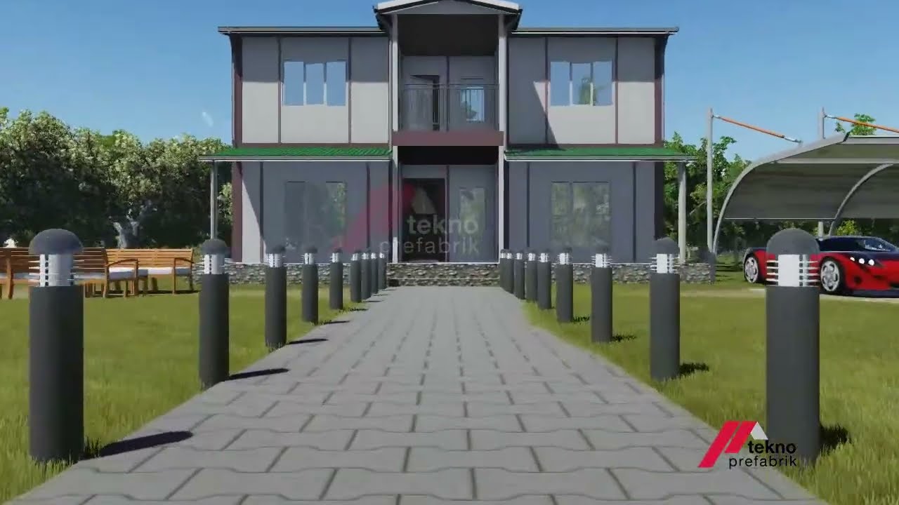Prefabrik ev yapımı Güven Prefabrik 158 m2 dubleks ev YouTube