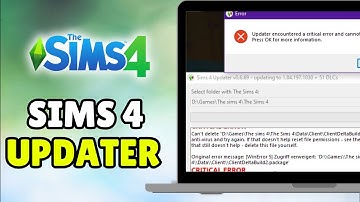 How to Fix Sims 4 Updater Critical Error - Updater Encountered a Critical Error and Cannot Continue