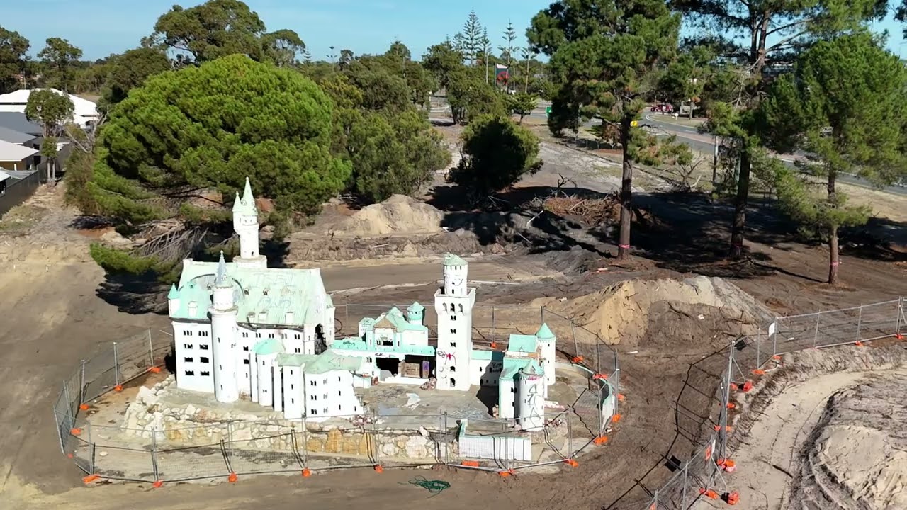 Old Castle Fun Park Ruins. Mandurah W.A.