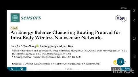 An Energy Balance Clustering Routing Protocol for Intra Body Wireless Nanosensor Networks CORONA NIH