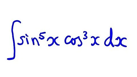 Integrate (sinx)^5 (cosx)^3 by u-substitution