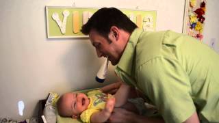 Virginia having a laughing attack with Daddy