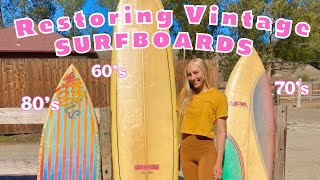 RESTORING VINTAGE SURFBOARDS | surfboard repairs
