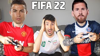 CRISTIANO RONALDO PLAYS FIFA 22 WITH MESSI
