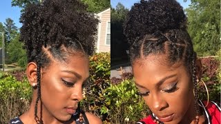 Protective Hairstyle: Rubber Band Crisscross Twists