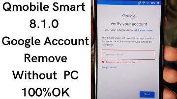 Qmobile Smart 8.1.0 FRP BYPASS Without PC 100%OK Solution