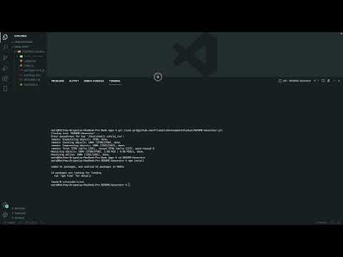 README.md Generator Console Application