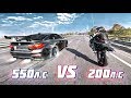 Заряженная BMW M4 VS Мотоцикл BMW - Кто быстрее тачка или спортбайк?