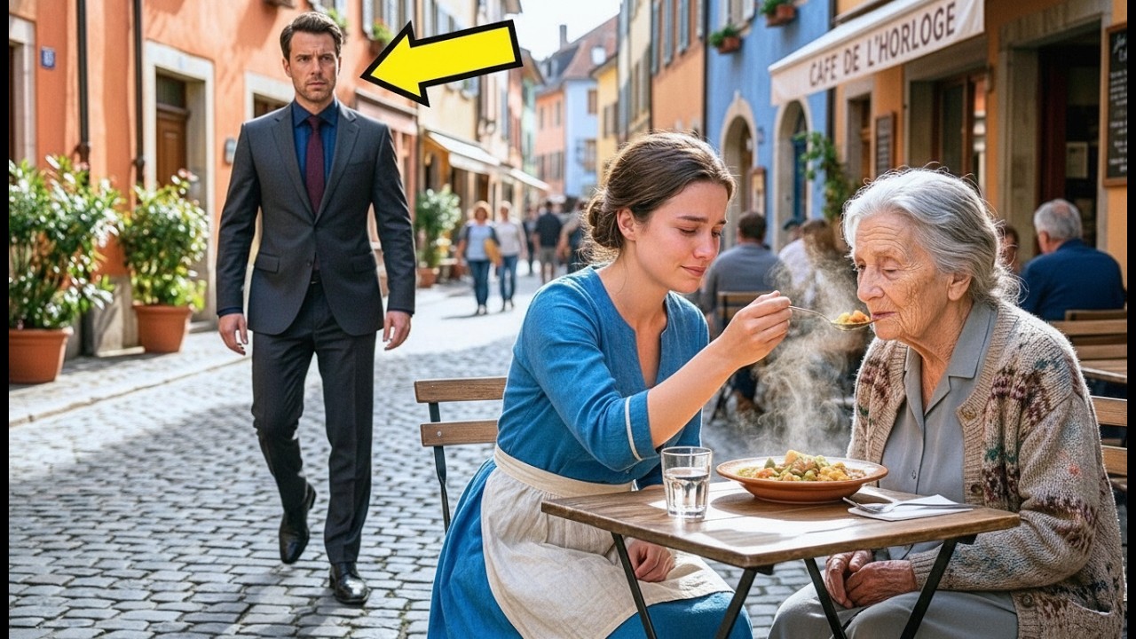 Bilionário Observa Garçonete Humilde Cuidando da Mãe com Parkinson… E Algo Incrível Acontece