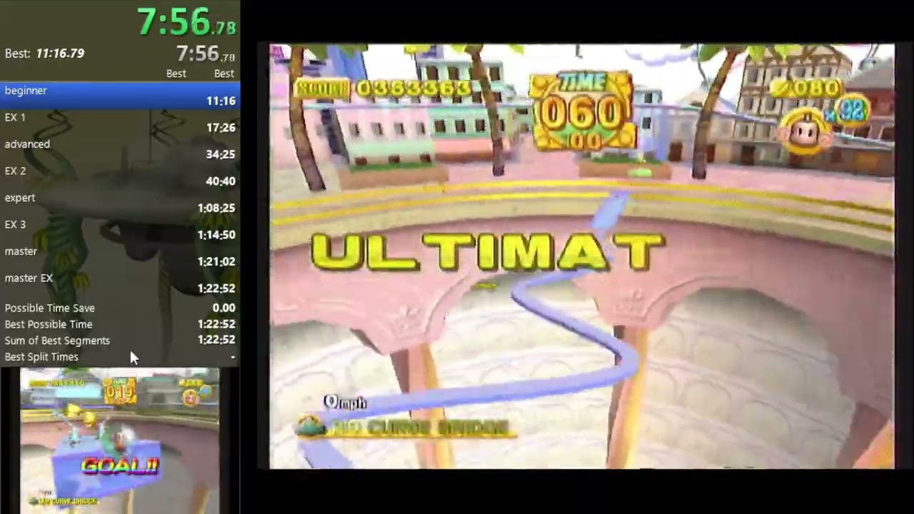 Super Monkey Ball Deluxe Ultimate speedrun in 1h28.46