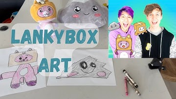 Drawing Foxy and Rocky from Lankybox!!