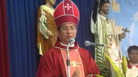 Lời cám ơn của ĐGM Phú Cường đối với cha Giám Tỉnh DCCT và cha G.B Lê Trung Ân