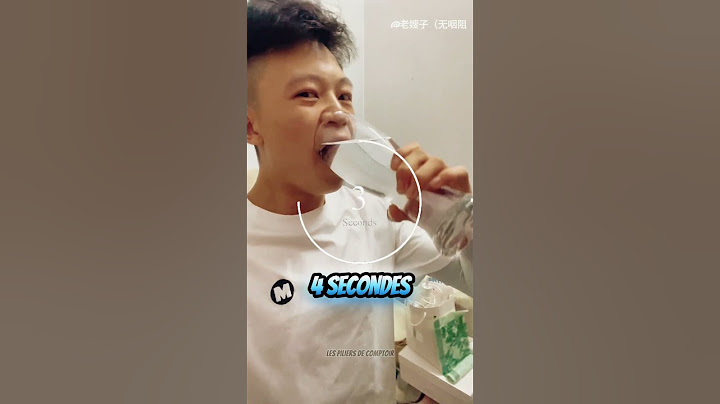 Il boit un grand verre d'eau en 4 secondes : incroyable ! #exploit #defi #talent #insolite #record