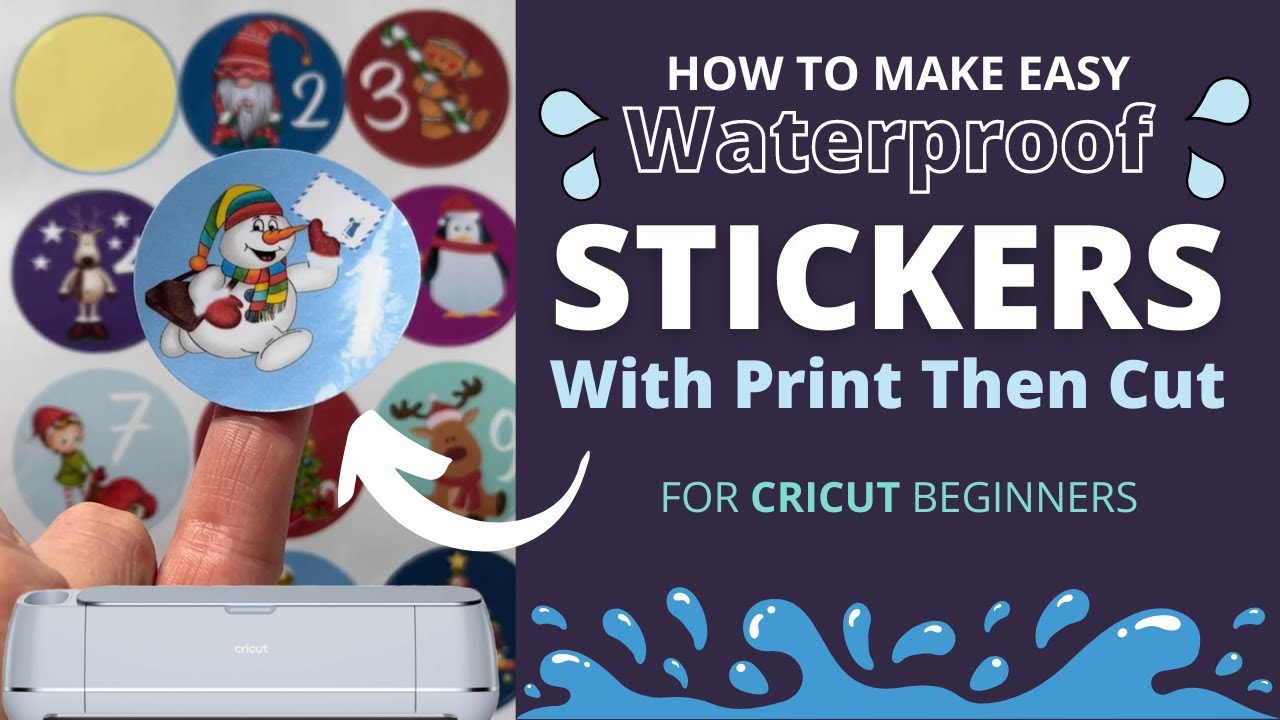 How To Make Waterproof Stickers With Cricut Step-by-Step Tutorial - Color  Me Crafty