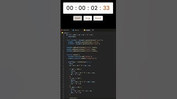 How to make stopwatch using html,css and javascript | #programming