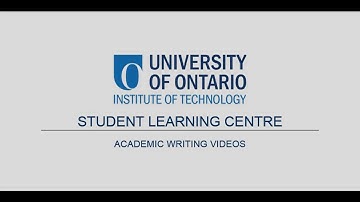 Academic Writing Videos -  Journal Articles in McGill