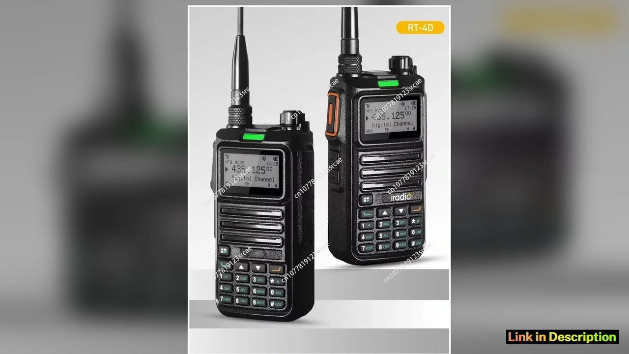 RT4D DMR Handheld Radio Dual Mode Analog and Digital Intercom 1024 Channel IP68 Waterproof Dual