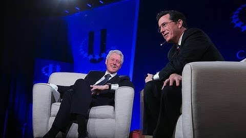 President Clinton and Stephen Colbert Answer Questions from CGI U Attendees