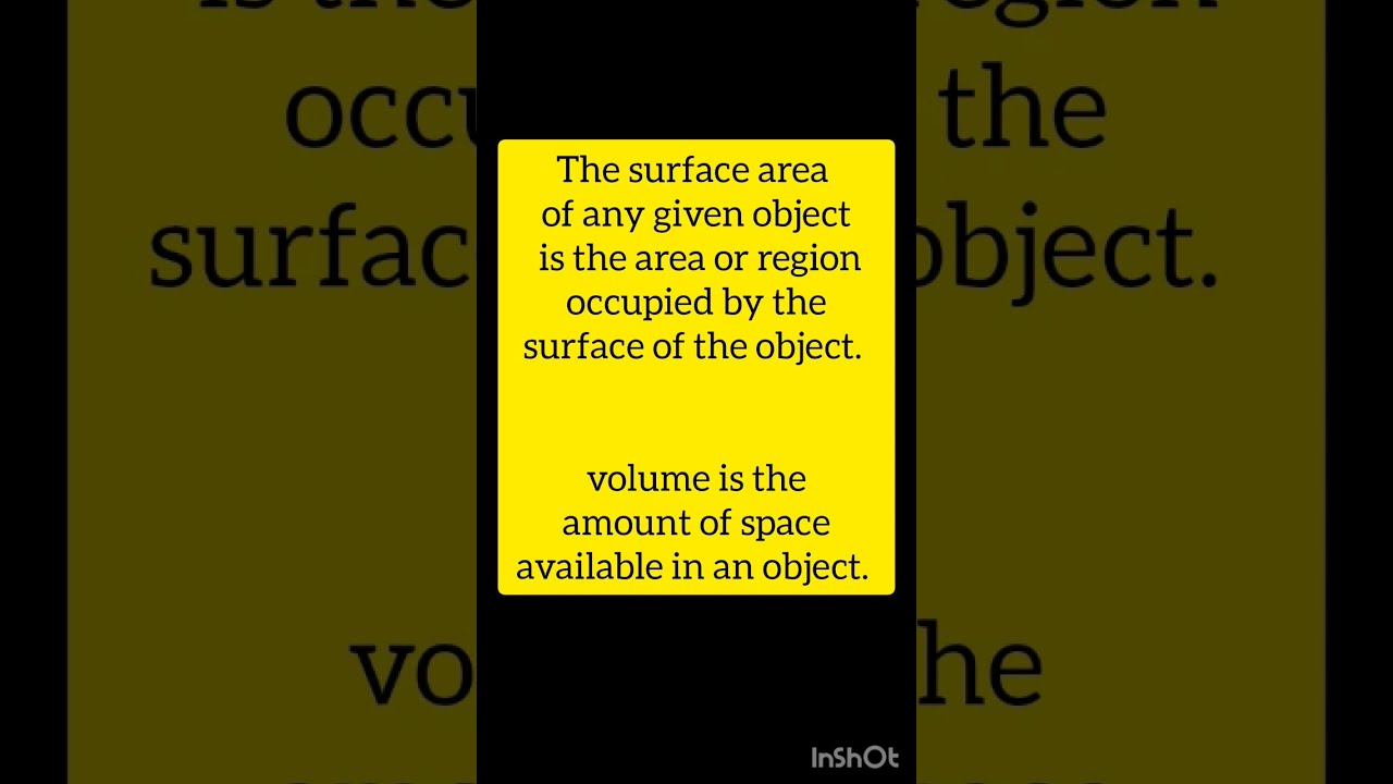  What Is Surface Area And Volume Simple Definition