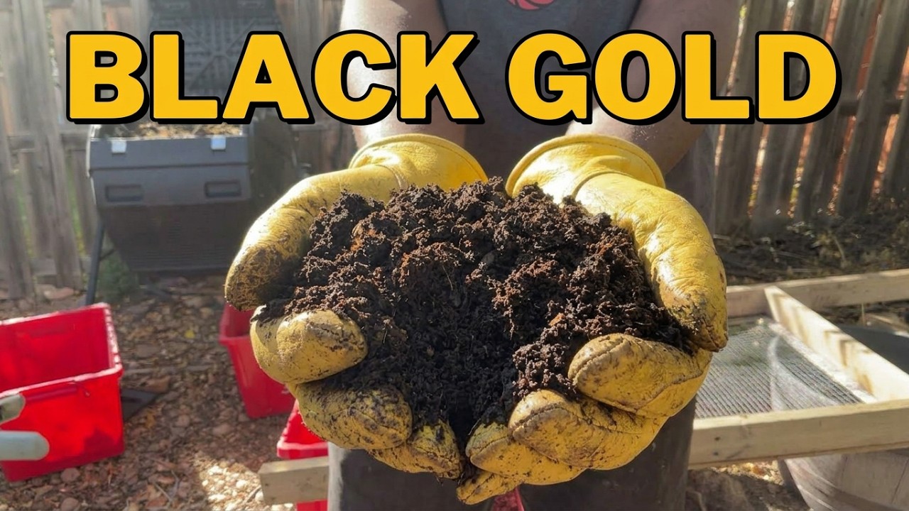 How to Harvest a Compost Tumbler | DIY Soil for Your Spring Garden ...