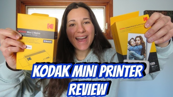Kodak Mini 2 Retro Portable Photo Printer, 2 x 3 Pictures, Unboxing &  Demo